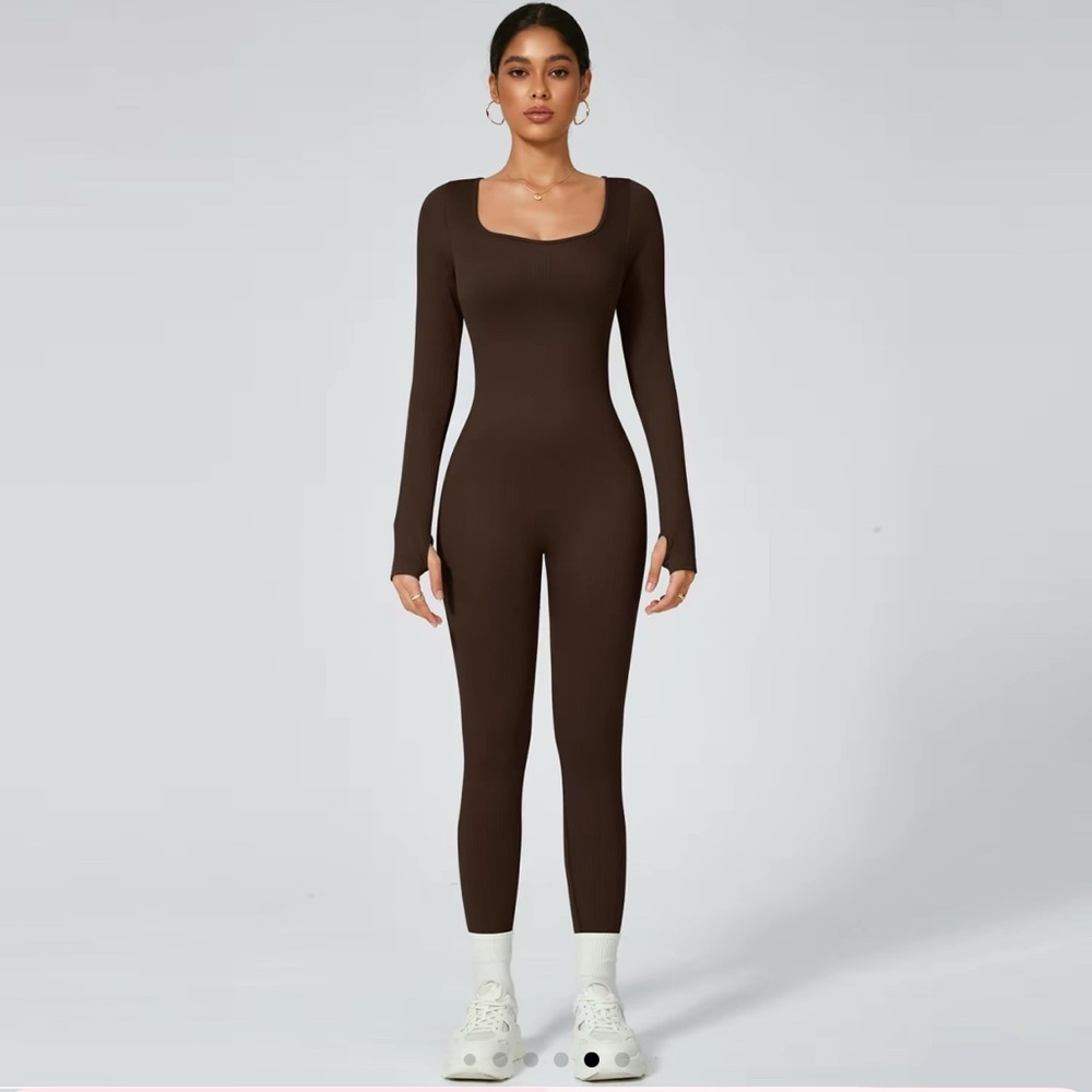 Elegant Brown Jumpsuit